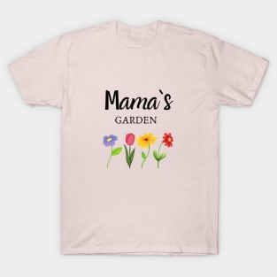 Custom Mothers Day Shirt, Personalized Mom Gift, Mothers Day Gift, Mama's Garden T-Shirt, Customized Mom Tee, Mother Gift, Gift from Son T-Shirt